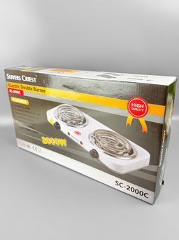 Плитка электрическая, 2 конфорки, спиральная 1500Вт SC-2000C OLS-HC-28