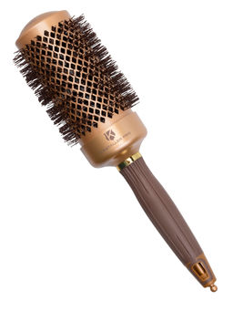 Kristaller Термобрашинг для укладки волос / Ceramic + Ionic TG-X16/53, 53 мм, коричневый