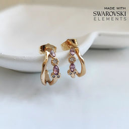 Серьги с кристаллами Swarovski