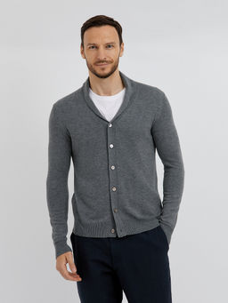 мужской базовый кардиган на пуговицах - Glenfield фото 9