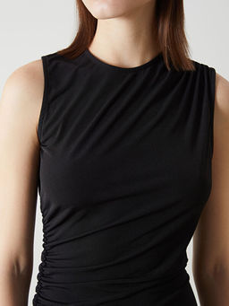 Bisiklet Yaka Elbise