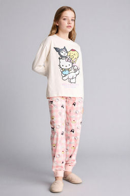 %100 Pamuk D_sney L_lo & St_tch 2li Pijama Tak_m_ K_z Bebek - Defacto фото 2