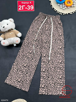 Штаны для девочки с принтом