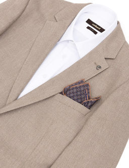 Коричневый шелковый платок