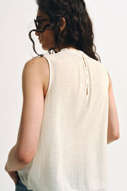 CAMISA ROM?NTICA ZW COLLECTION / Blanco