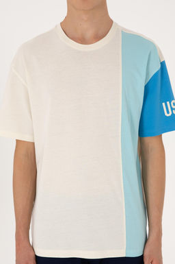 Erkek Comfort Fit Bisiklet Yaka Ekru Ti__rt Sepette S_rpriz _ndirim - U.s. polo assn фото 6