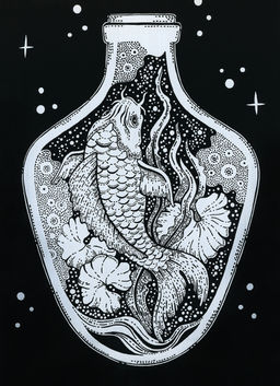 Hobbius GHPB-07 Набор для творчества Гравюра-блокнот 14 x 20 см Безбрежный океан  фото 14