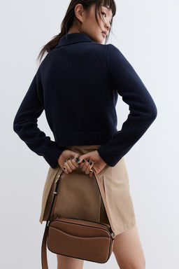 Fine-knit double-breasted cardigan - H&m фото 4