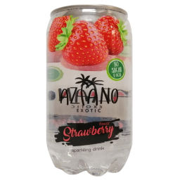Газированный напиток со вкусом клубники Sparkling Aziano (0 кал), 350 мл