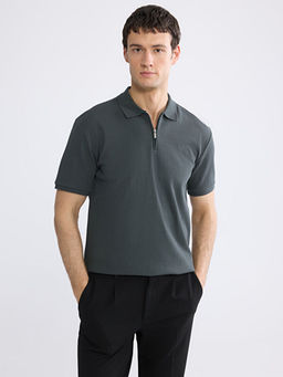 Polo Yaka Fitilli Erkek Triko Ti??rt