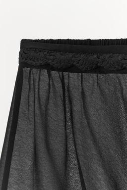 CROCHET TRIM SHORTS - Zara фото 5