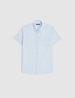 A__k Mavi Regular Fit K_sa Kollu G_mlek