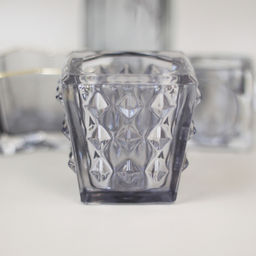 Цена за 4 шт. Подсвечник "Нежность" 7,7*7,5 см, Графит