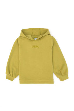 Толстовка для девочек фисташково-зеленого цвета - U.s. polo assn фото 4