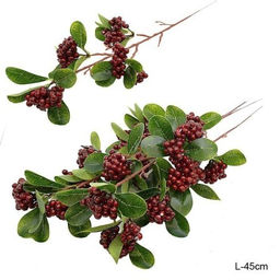 Цена за 4 шт. Цветок искусственный Калина 45 см / W0342-5 /уп 4/120/840/