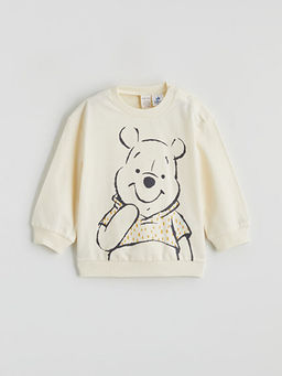 Winnie the Pooh Bask?l? Erkek Bebek Sweatshirt ve E?ofman Alt