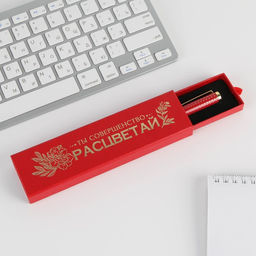 Ручка шариковая, синяя паста, 1.0 мм, в футляре, металл Расцветай