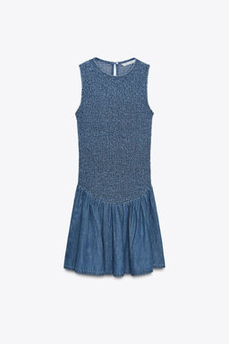 SHORT HONEYCOMB DRESS - Zara фото 12