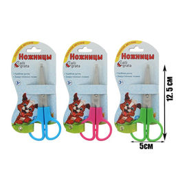 Ножницы 12,5 см, в пластиковом в футляре, корпус МИКС - Calligrata фото 2
