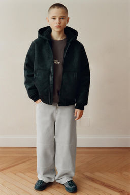 DOUBLE-FACED HOODED JACKET - Zara фото 8