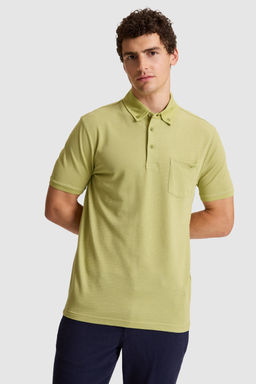 Erkek YeЕil Regular Fit Polo Yaka TiЕГrt