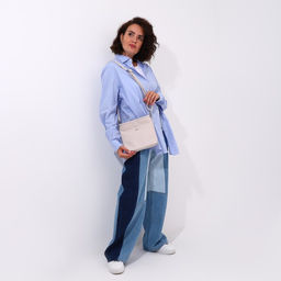 Сумка кросс-боди на молнии, цвет бежевый - Simaland фото 7