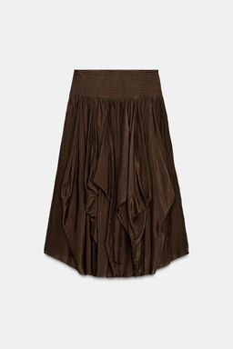 ZW COLLECTION VOLUMINOUS MIDI SKIRT - Zara фото 6
