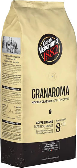 Caffe Vergnano. Granaroma 1 кг. мягкая упаковка