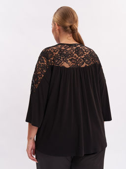 Блузка с кружевом BL17239BLK01 - Артесса фото 10