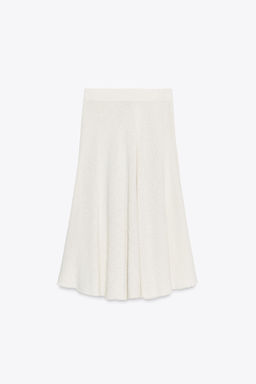 ZW COLLECTION STRUCTURED MIDI SKIRT - Zara фото 9