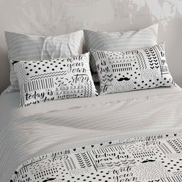 Наволочка 30х30см Хорошего дня! К, с клапаном-запахом, перкаль 115г/м2, хлопок 100%, упаковка ПП 22х30см, Домашняя мода (Россия)