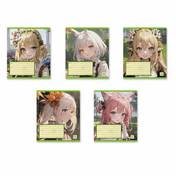 Цена за 10 шт. Тетрадь школьная ученическая ErichKrause Эльфы Аниме, 24 листа, линейка (в плёнке по 10 шт.)_MIX-PACK  фото 2