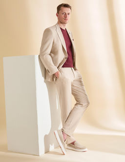 Bej Slim Fit Tak_m Elbise