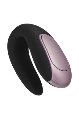 Многофункциональный стимулятор для пар Satisfyer Partner Double Fun, силикон, черный, 18 см