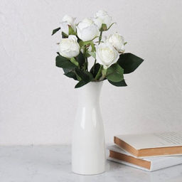 Ваза 20 см белая / HN-6 /уп 48/А - Галеонтрейд фото 2