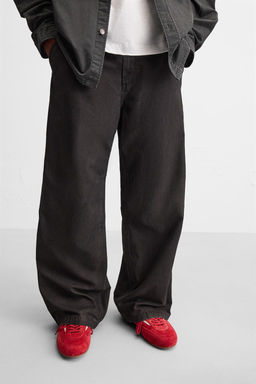 RELAXED FIT FADED TROUSERS - Zara фото 5