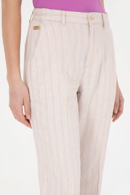 Женские сиреневые брюки из парусины - U.s. polo assn фото 13