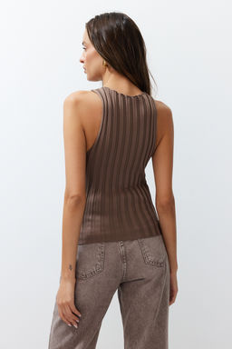 Trendyolmilla Bej Premium Iplik/Ozel Iplik Triko Bluz TWOSS24BZ00275 фото 12