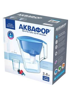 -30% Фильтр-кувшин Лайн 2,8л (подходят только кассеты В15 и В16!) Аквафор  фото 3