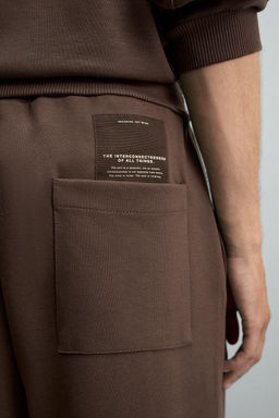 LABEL INTERLOCK TROUSERS - Zara фото 7