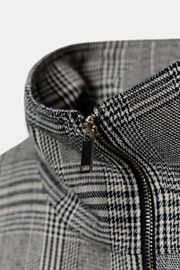 HOUNDSTOOTH BOMBER JACKET - Zara фото 8
