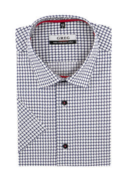 Сорочка мужская короткий рукав GREG 125/201/3723/ZS/C/1p  фото 2