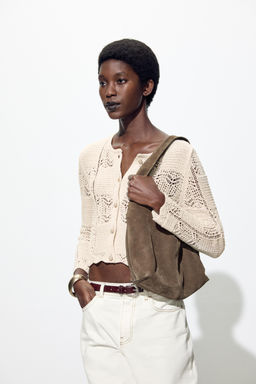 POINTELLE KNIT CARDIGAN - Zara фото 12