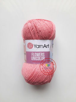 Фловерс однотонный (Flowers Unikolor) пряжа YarnArt 55%хлопок 45%акрил 5х50гр/200м Цвет:758 темно-зеленый