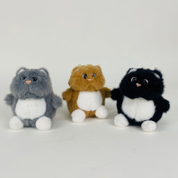 Мягкая игрушка Брелок Котенок пухлый 12 см в ассортименте