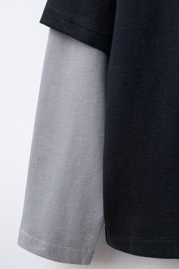DOUBLE SLEEVE SLOGAN T-SHIRT - Zara фото 12
