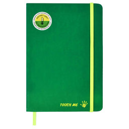 Записная книжка, А5, арт. 52793/ 15 ТЕРМОХРОМ ЗЕЛЁНЫЙ