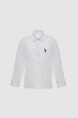 Erkek Гocuk Beyaz Uzun Kollu Basic GГmlek - U.s. polo assn фото 5