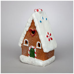 ФИГУРКА ПРЯНИЧНЫЙ ДОМИК С LED-ПОДСВЕТКОЙ 10*7,2*14,7 СМ