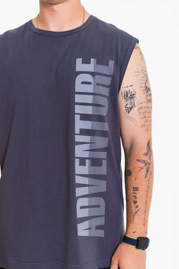 Майка М125062Пс темно-серый - Елена фото 4